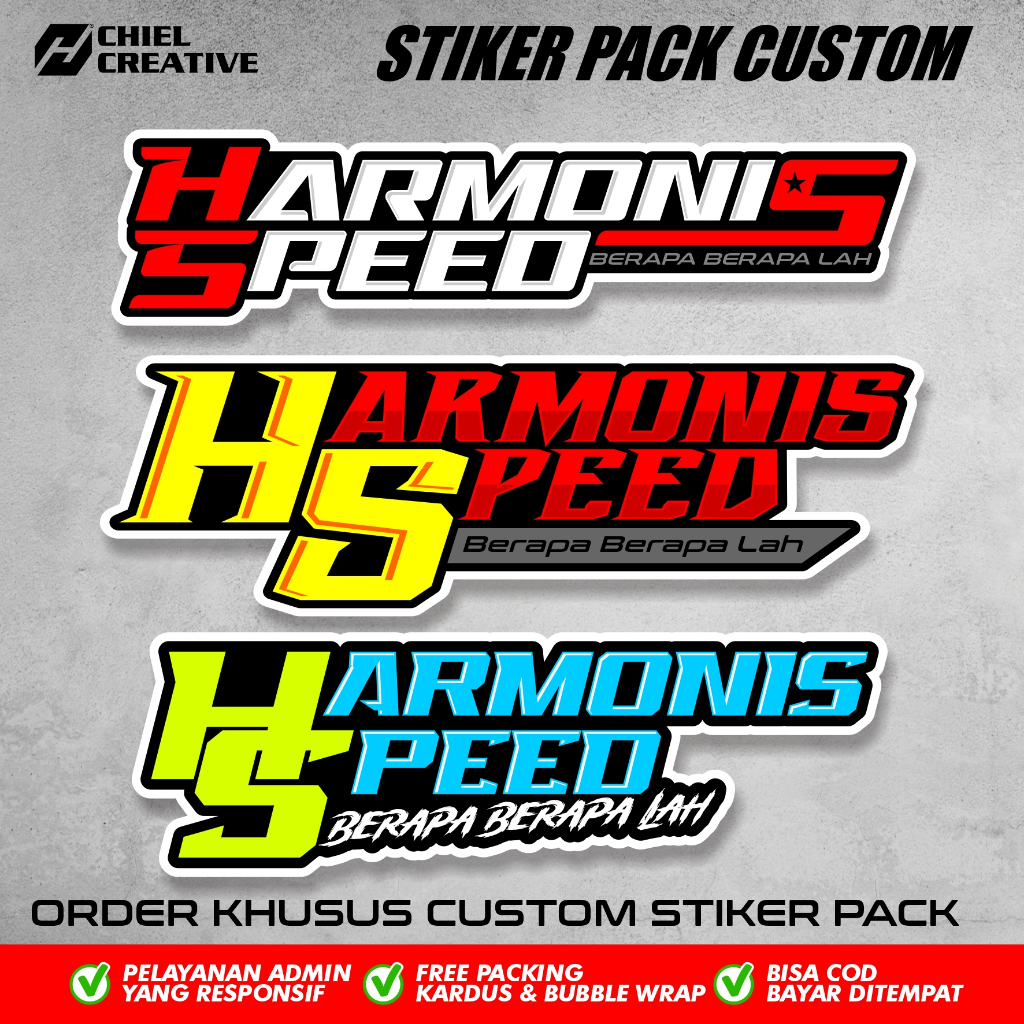 STIKER PACK BENGKEL BALAP CUSTOM | PRODUK KHUSUS CUSTOM  STIKER PACK BENGKEL RACING