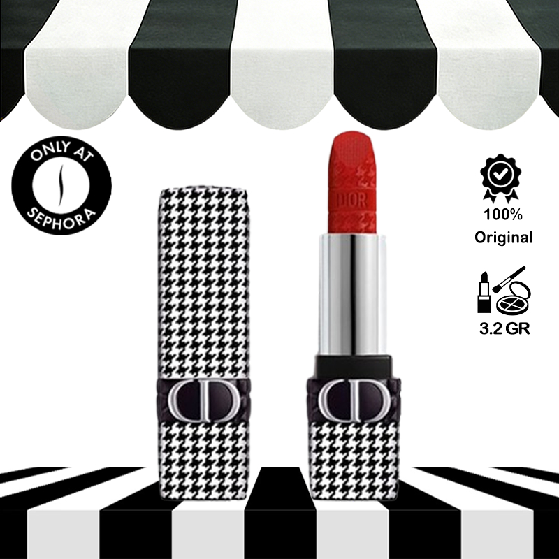 Rouge Dior-New Look Limited Edition Houndstooth Matte Lipstick/Lipstik Dior Matte/Lipstik Lip Gloss 