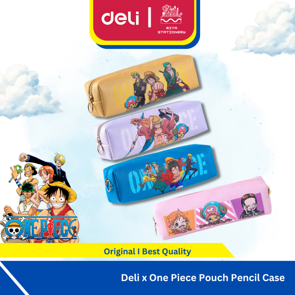 Deli Pouch Tempat Pensil cepuk anak laki perempuan lucu edisi One Piece - Satuan