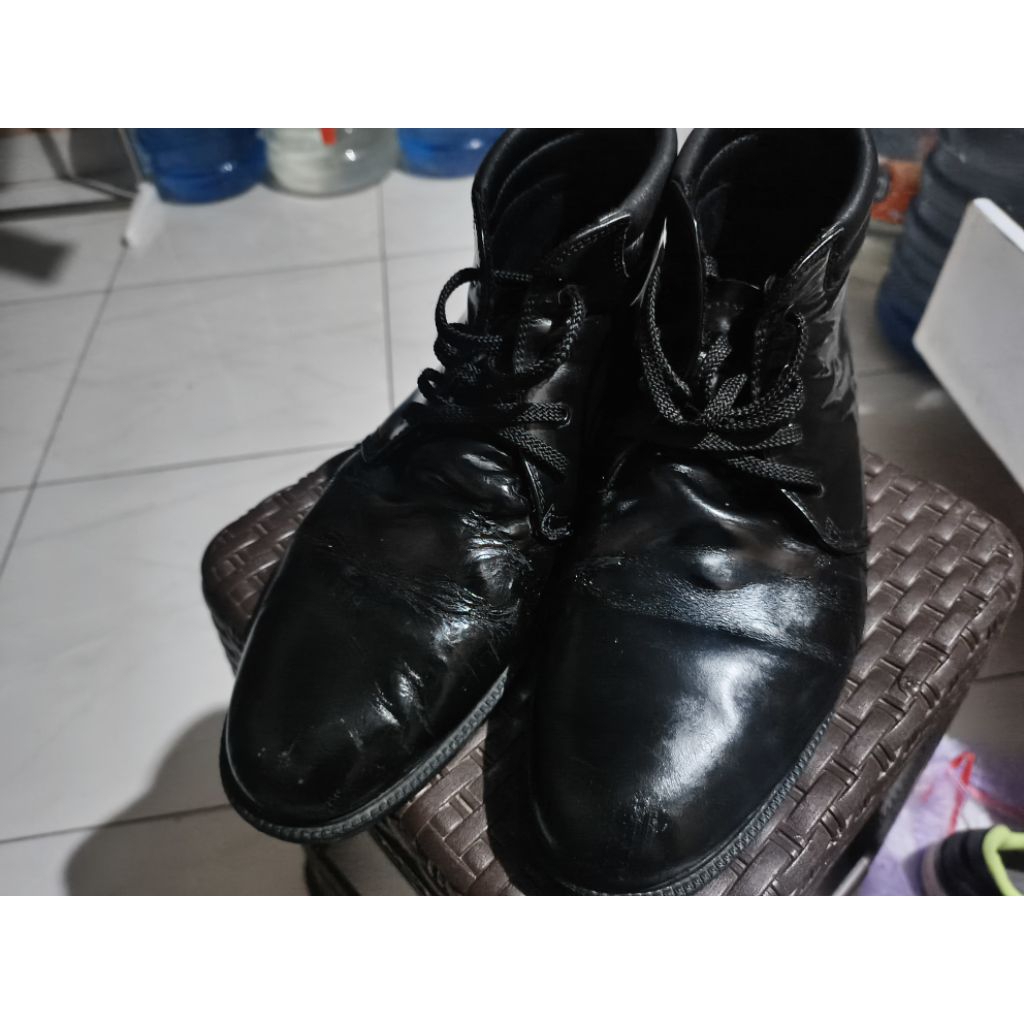 Sepatu Second Pdh Asli Jatah Akpol Kulit Size 44