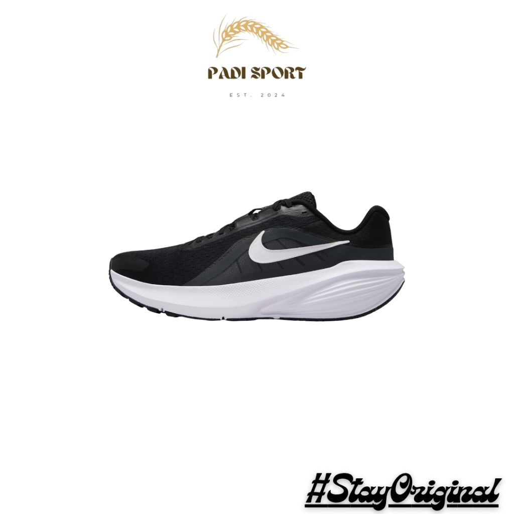NIKE DOWNSHIFTER 14 MEN BLACK/ANTHRACITE/WOLF GREY/WHITE (IB1895-002) - SEPATU LARI RUNNING CUSHION 
