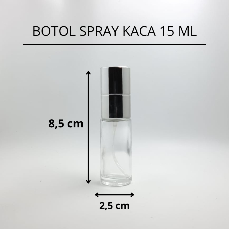 BOTOL SPRAY 15 ML KACA BENING