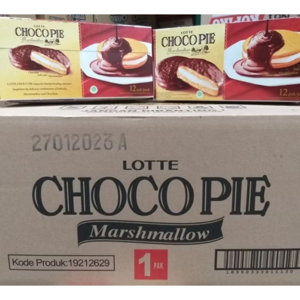 LOTTE CHOCO PIE 1 Dus isi 8 Kotak @12pcs