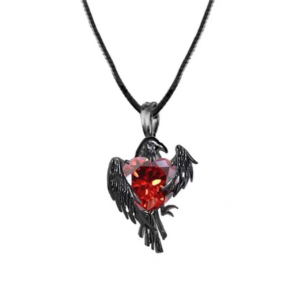Love and Deepspace LADS Sylus Qinche non-official fanmade heart ruby necklace kalung