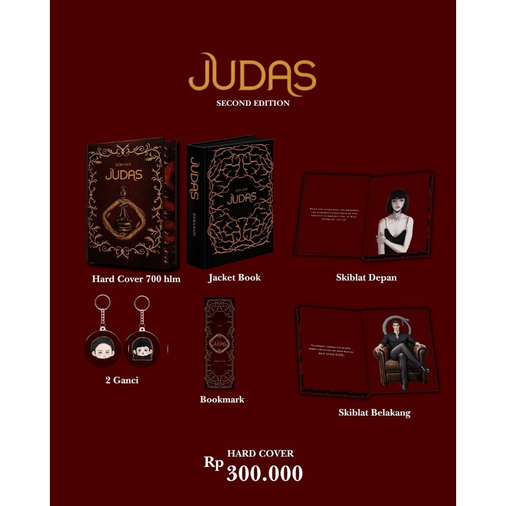 PREORDER Novel Judas by Ezra San