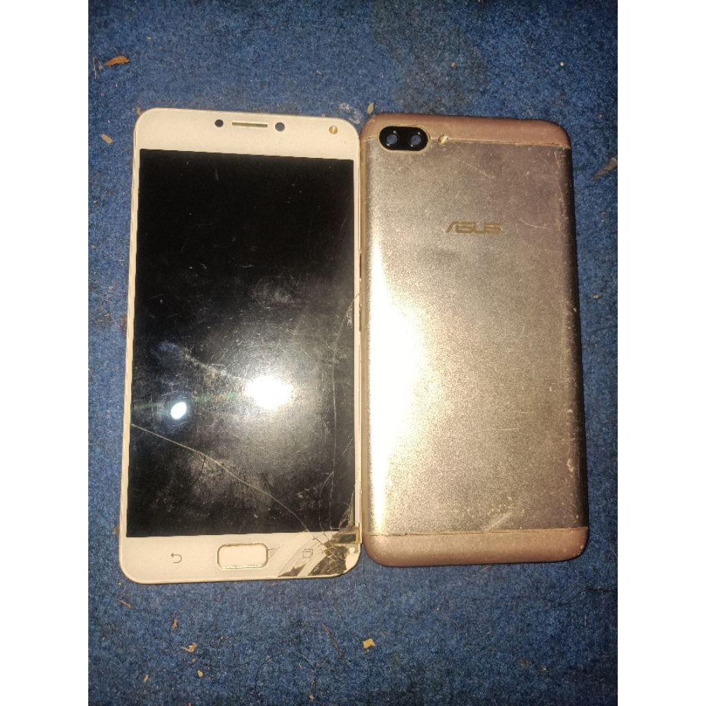 kesing asus Zenfone 4 max (zc554kL) ORI copotan...lcd retak gembling anggap aja bonus