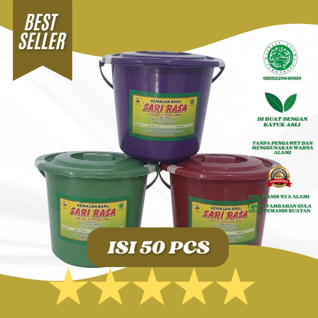 Tape Ketan Sari Rasa Kuningan Asli - Manis, Segar & Alami isi 50 pcs