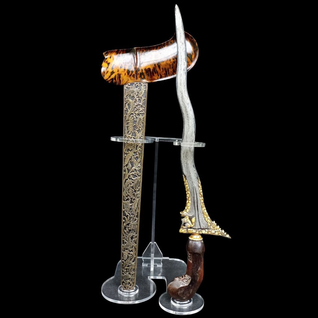 Keris Singo Barong Luk 5 Kinatah Kamarogan Pamor Wahyu Tumurun & Pedaringan Kebak Istimewa