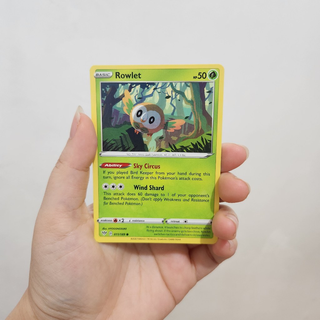 Kartu Pokemon TCG English - Rowlet Dartrix