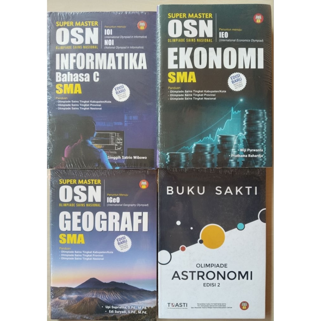 SUPER MASTER OSN, INFORMATIKA, EKONOMI, GEOGRAFI, OLIMPIADE ASTRONOMI. SMA.
