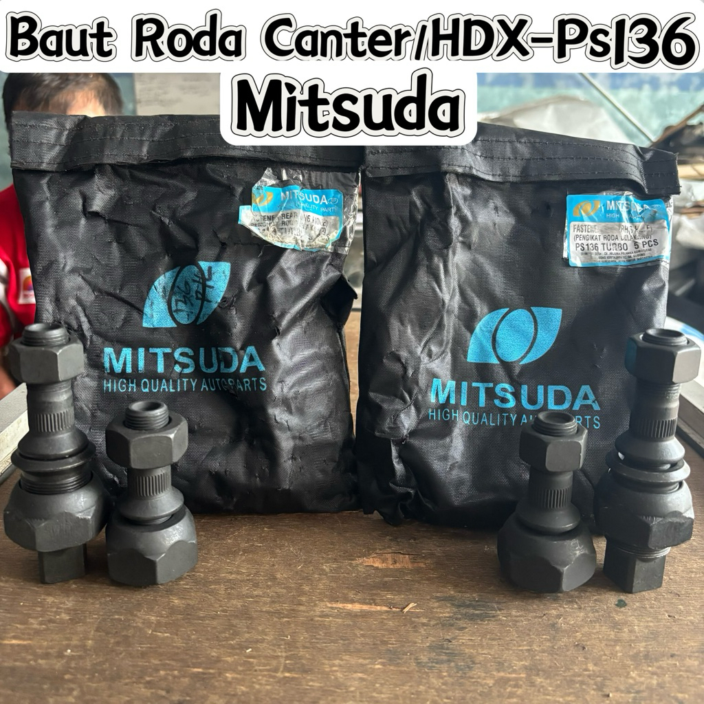 Baut Roda Canter HDX Ps136 Mitsuda baut Roda belakang HDX mitsuda baot Roda Depan hdx mitsuda baud R