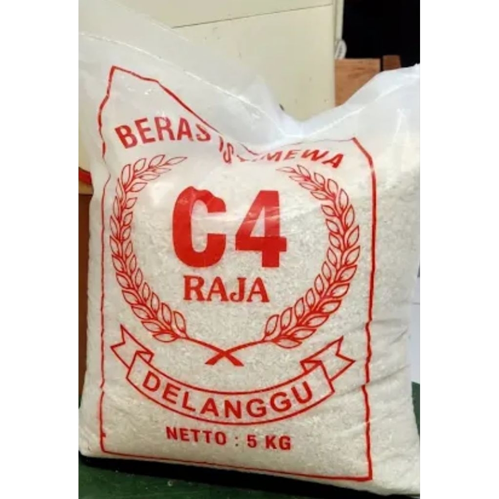 Beras C4 Raja Delanggu 25Kg Premium | Beras Pulen Wangi Putih Bersih