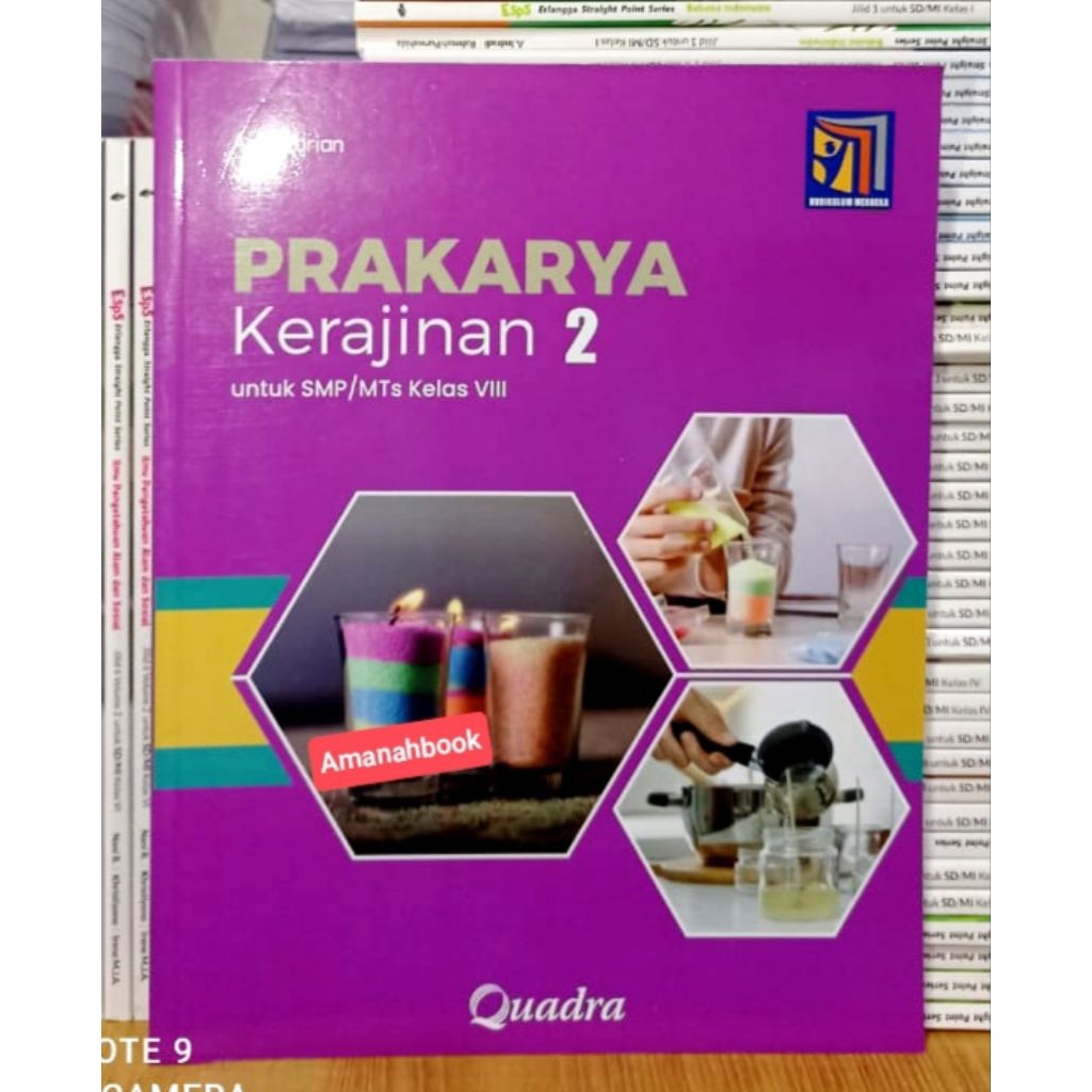 Buku Prakarya Kerajinan SMP Kelas 8 Kurikulum Merdeka Quadra