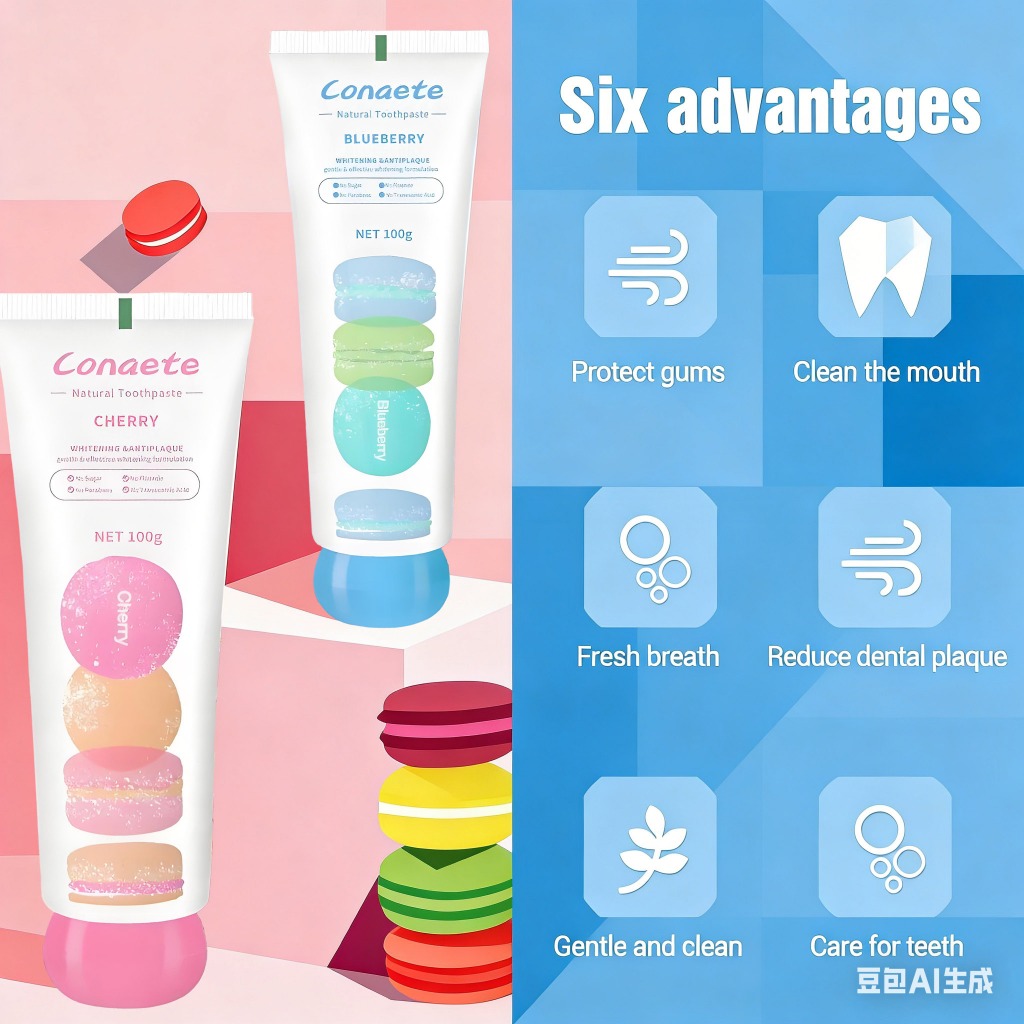 CROENT Pasta Gigi Macaron Korea Memutihkan Gigi / Cherry Blueberry Lime Peach Whitening Toothpaste