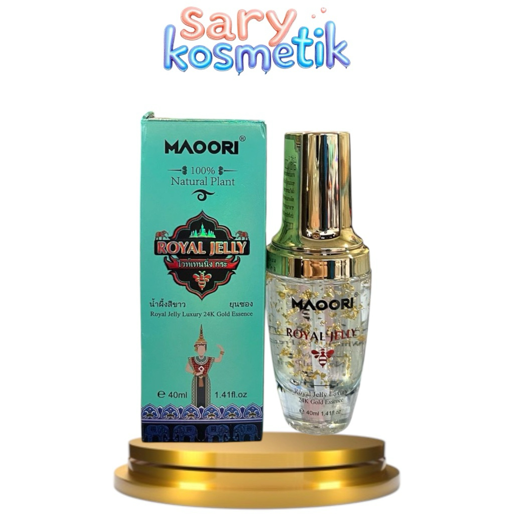 po,x_ MAOORI royal jelly luxury 24k gold essence - serum wajah pencerah premium
