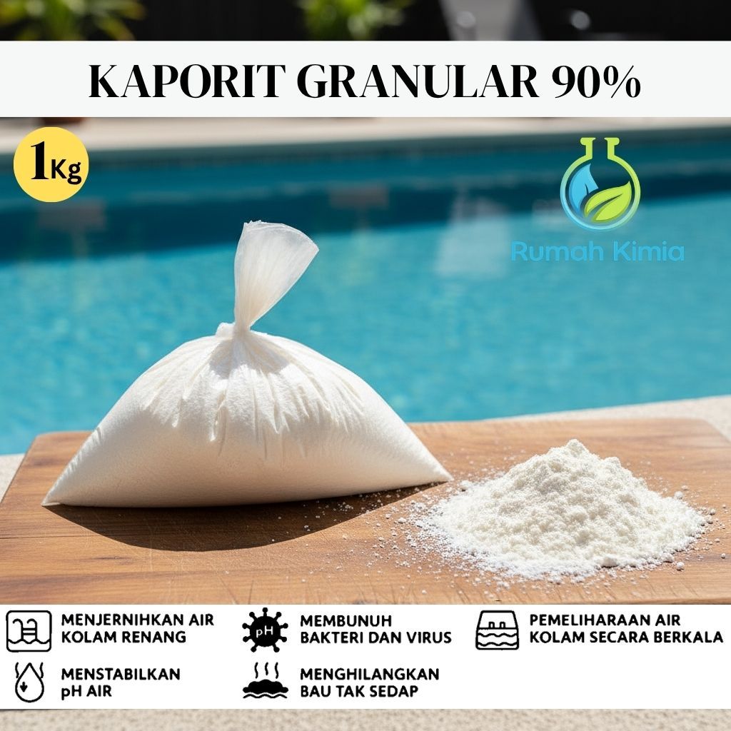 Kaporit Granular 90 % / TCCA Granular 90% Penjernih Kolam Renang