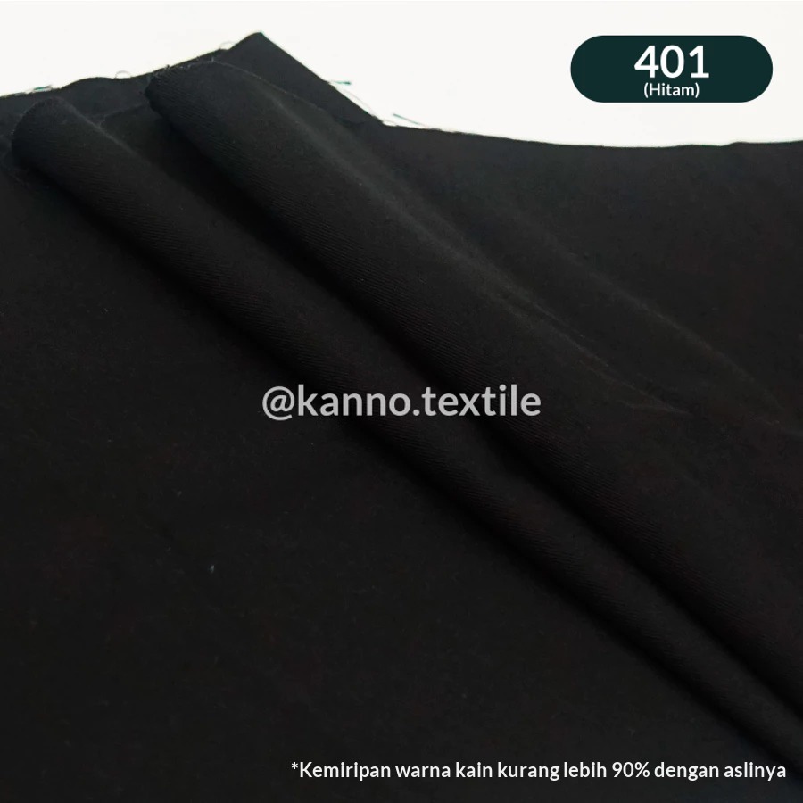 [PAKET] Kain Polos American drill 401(Hitam) 1 Roll isi 30 Meter, 704 20 Meter, 128AK 16.5 Meter, 78