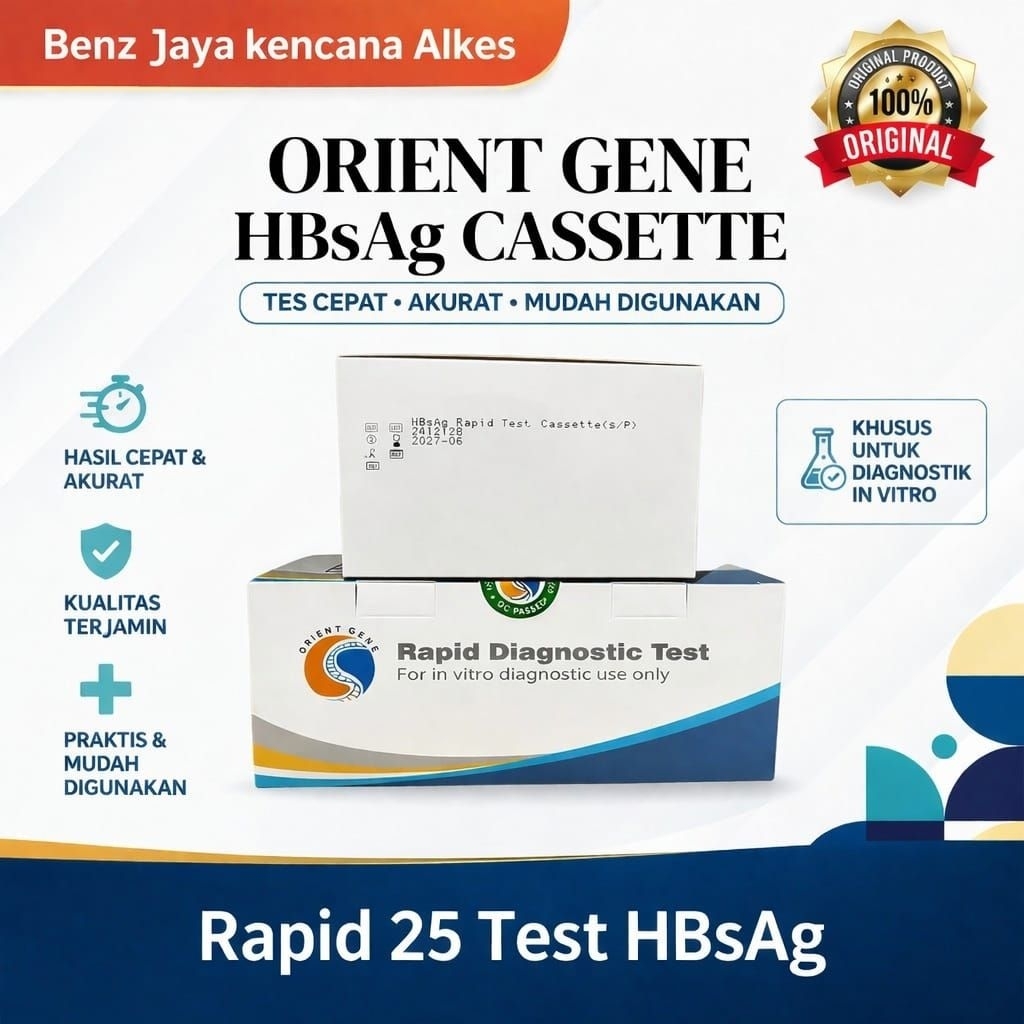 HBsAg Orient Hbsag Cassette isi 25 Test/ Orient Hbsag Strip isi 50/test