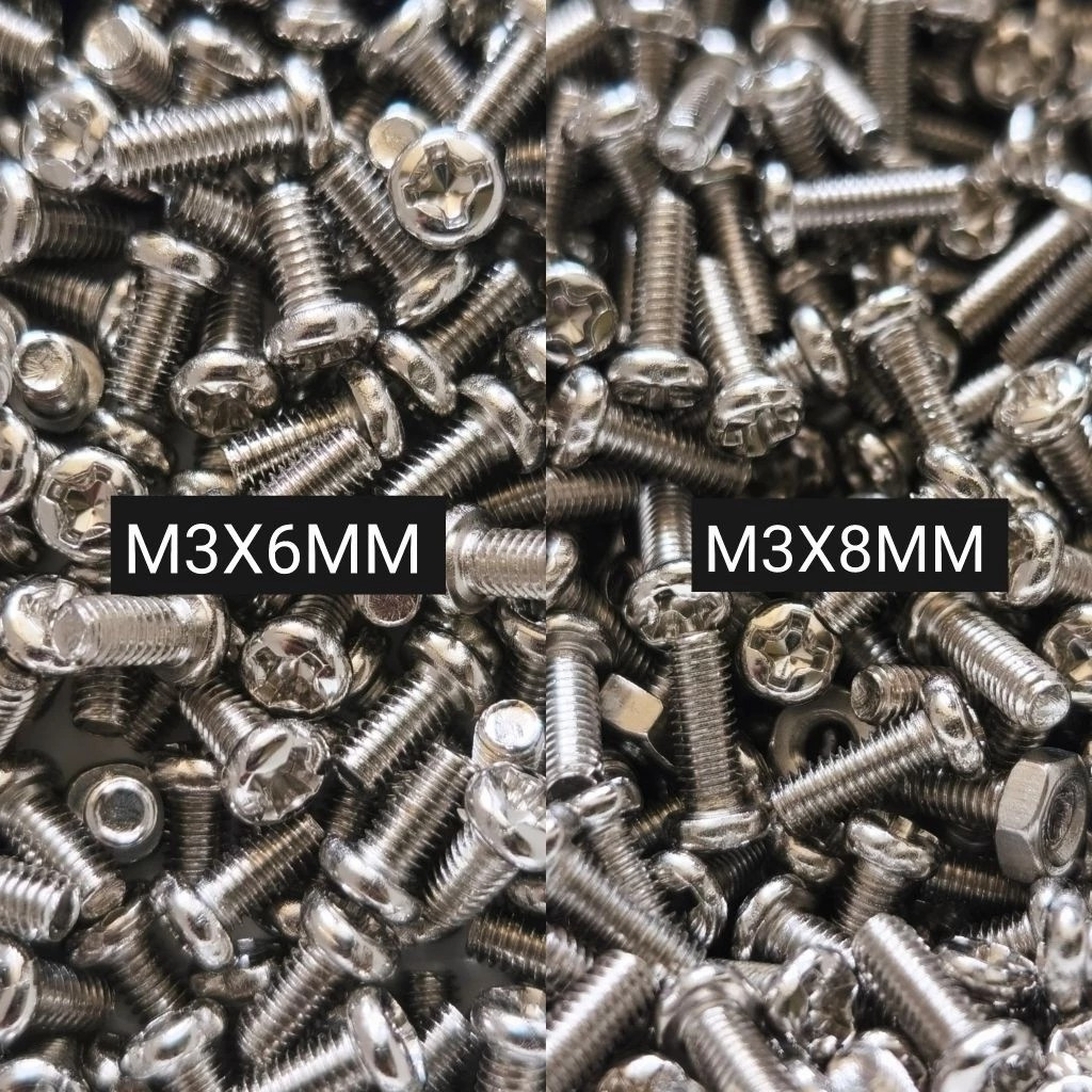 BAUT MUR M3X6MM M3X8MM MUR + BAUT PERBIJI