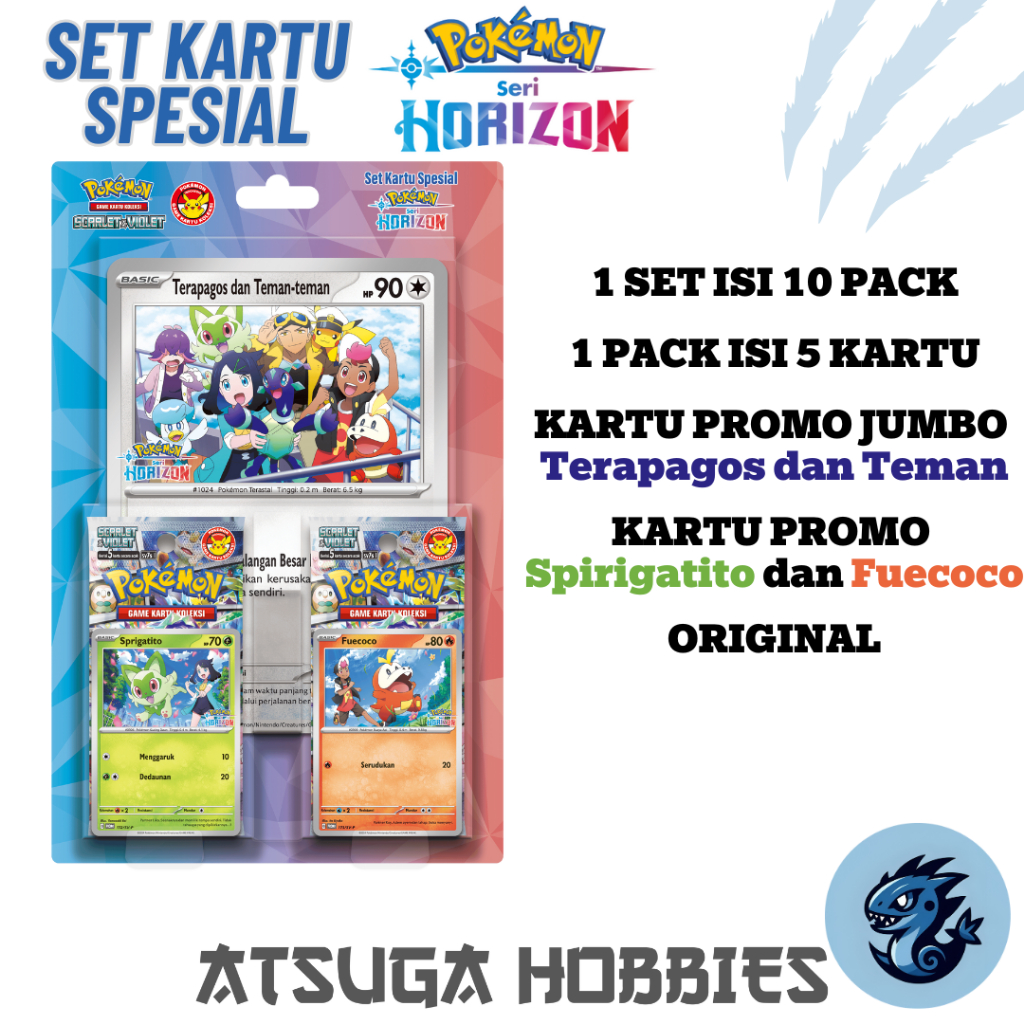 Set Kolektor “Seri Pokemon Horizon” - Pokemon Game Kartu Koleksi Scarlet & Violet