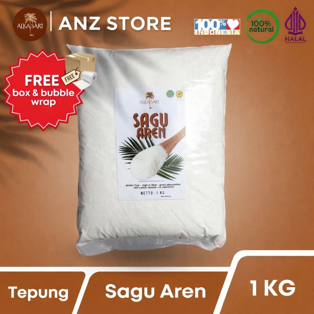 Tepung Sagu Aren Putih Asli 1kg