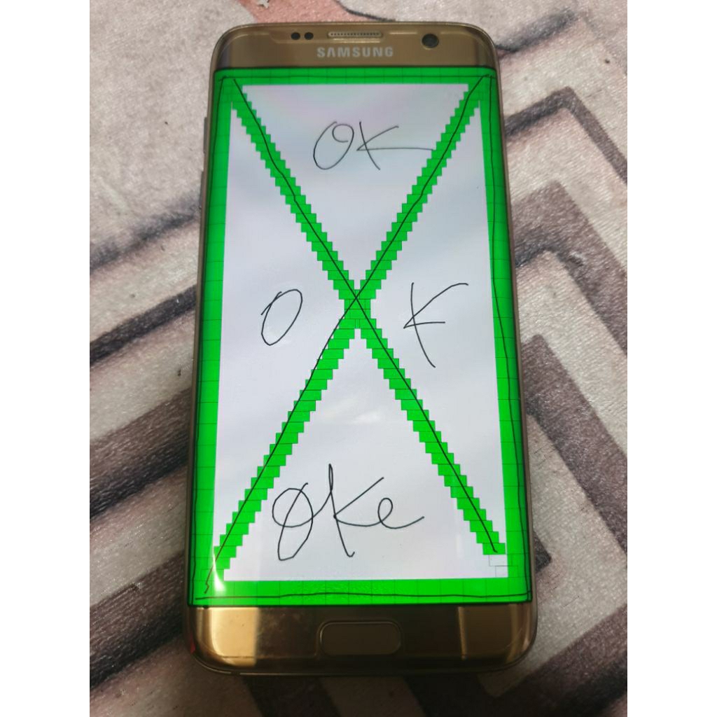 LCD samsung S7 edge original copotan mulus normal