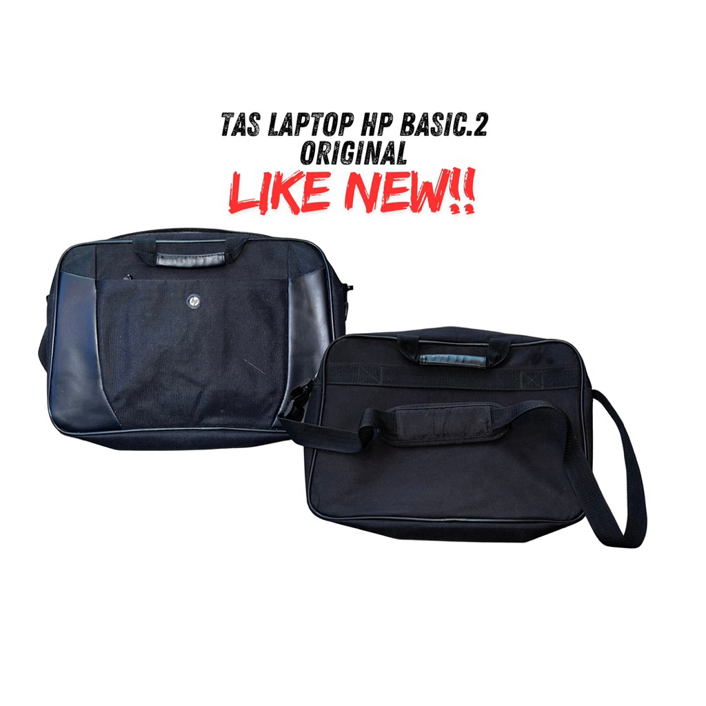 TasLaptop HPBasic2 Original LikeNew TasLaptopHP 14Inch 15Inch TasKerjaLaptop TasNotebook Hitam Mulus