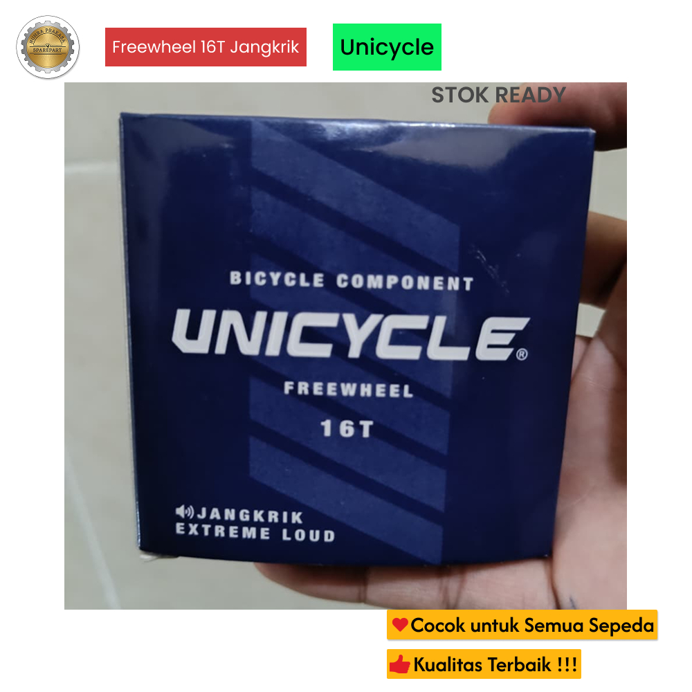 Freewheel Jangkrik 16T - Gear Belakang Sepeda Single Speed Model Ulir