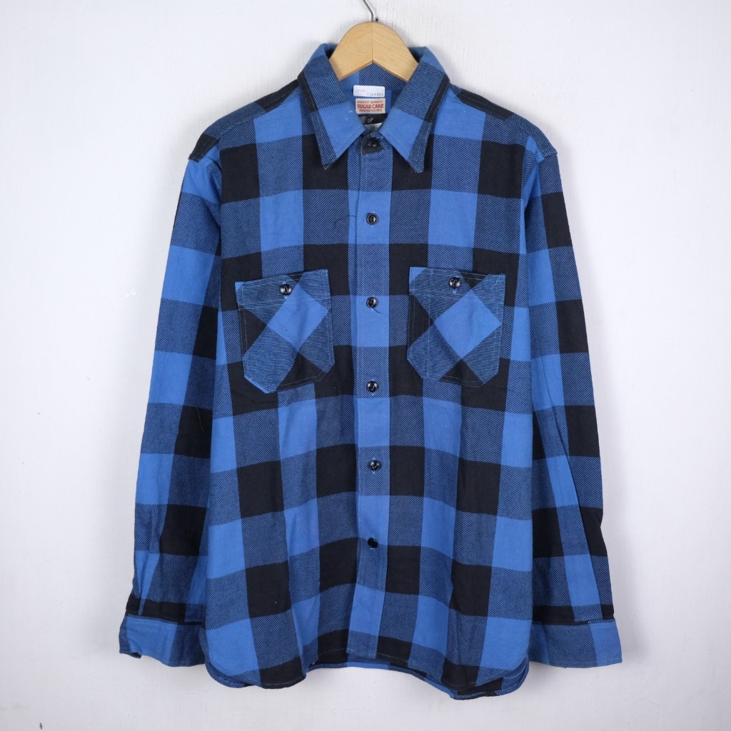 KEMEJA SUGAR CANE PATTERN FLANEL OUTER SHIRT FL81 SIZE M-L