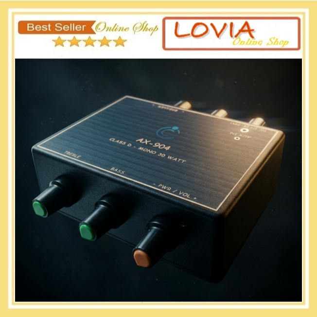 Ampli Rakitan Amplifier Miniatur Class-D 30 Watt Siap Pakai AX-904