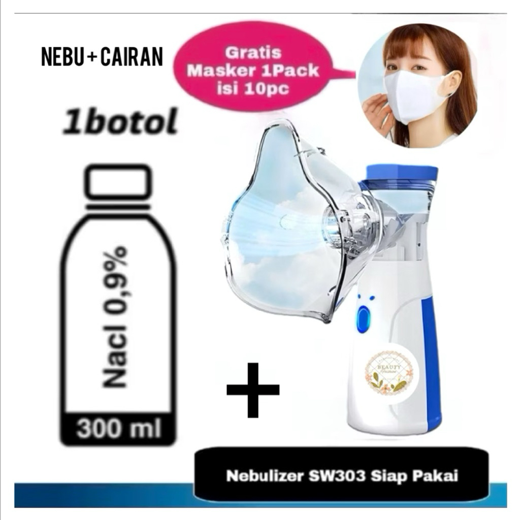 Nebu Mesh Nebulizer Portable SIAP PAKAI  Anak & dewasa/Mesh A
