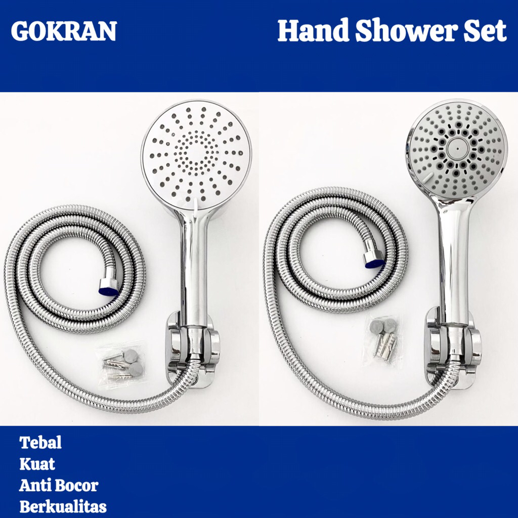 Hand Shower Set Jumbo,Set Shower Kamar Mandi,Kepala Shower Besar,Shower Bathtub