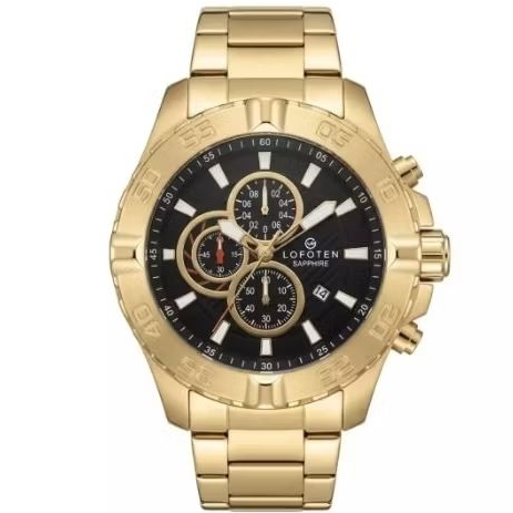 Lofoten F-6512 Gold Dasar Hitam Cowok