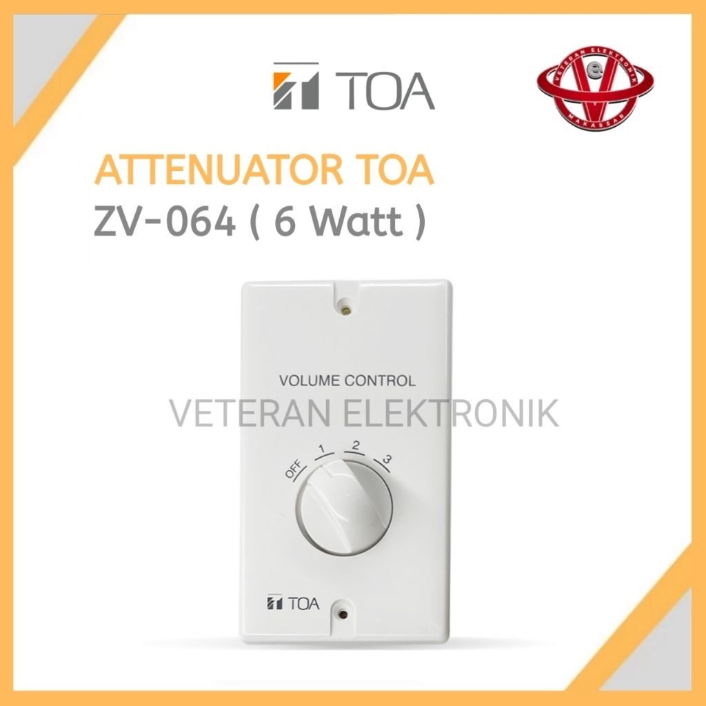 Attenuator Volume Control TOA ZV-064 6watt
