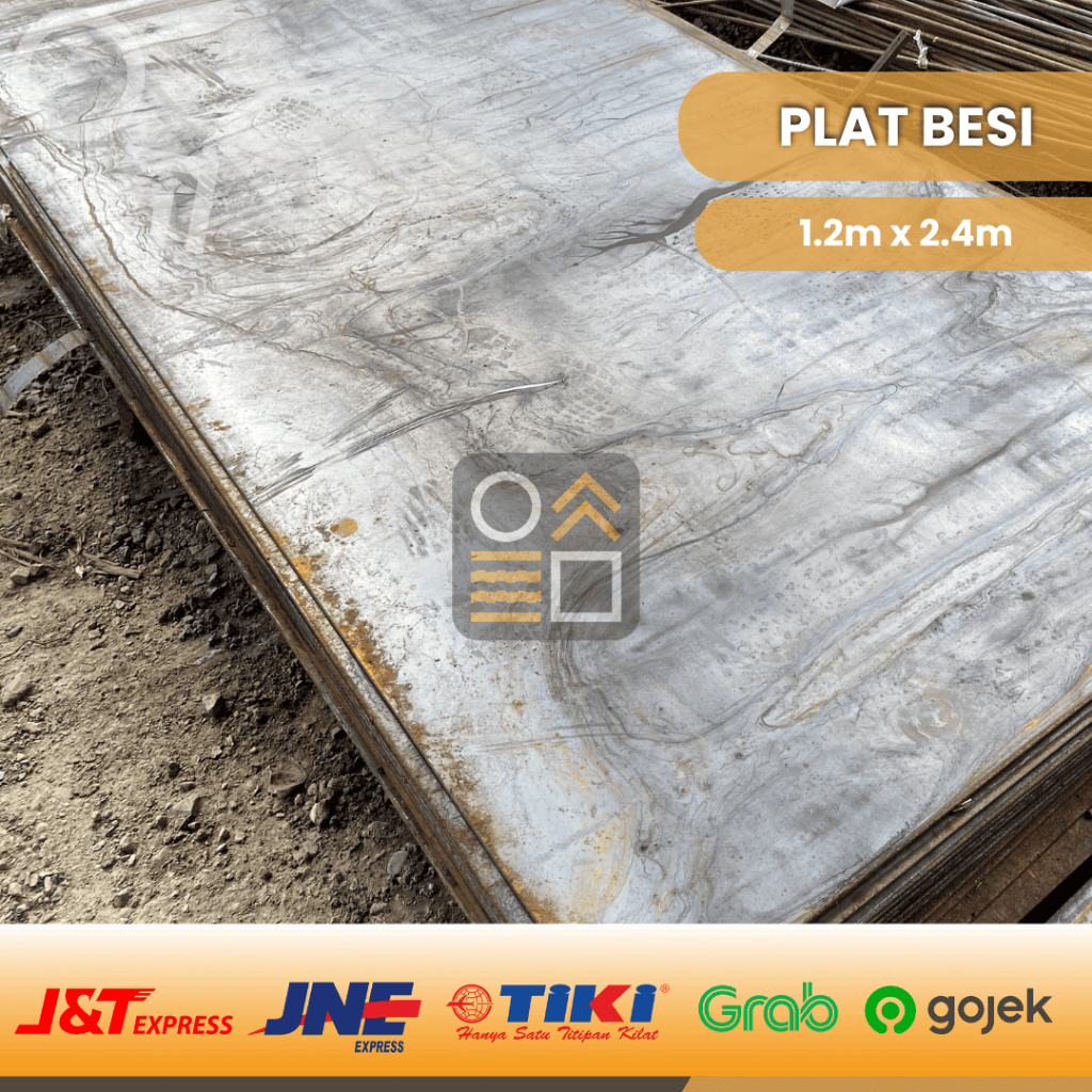 Plat Besi Hitam 10MM 1.2Mx2.4M