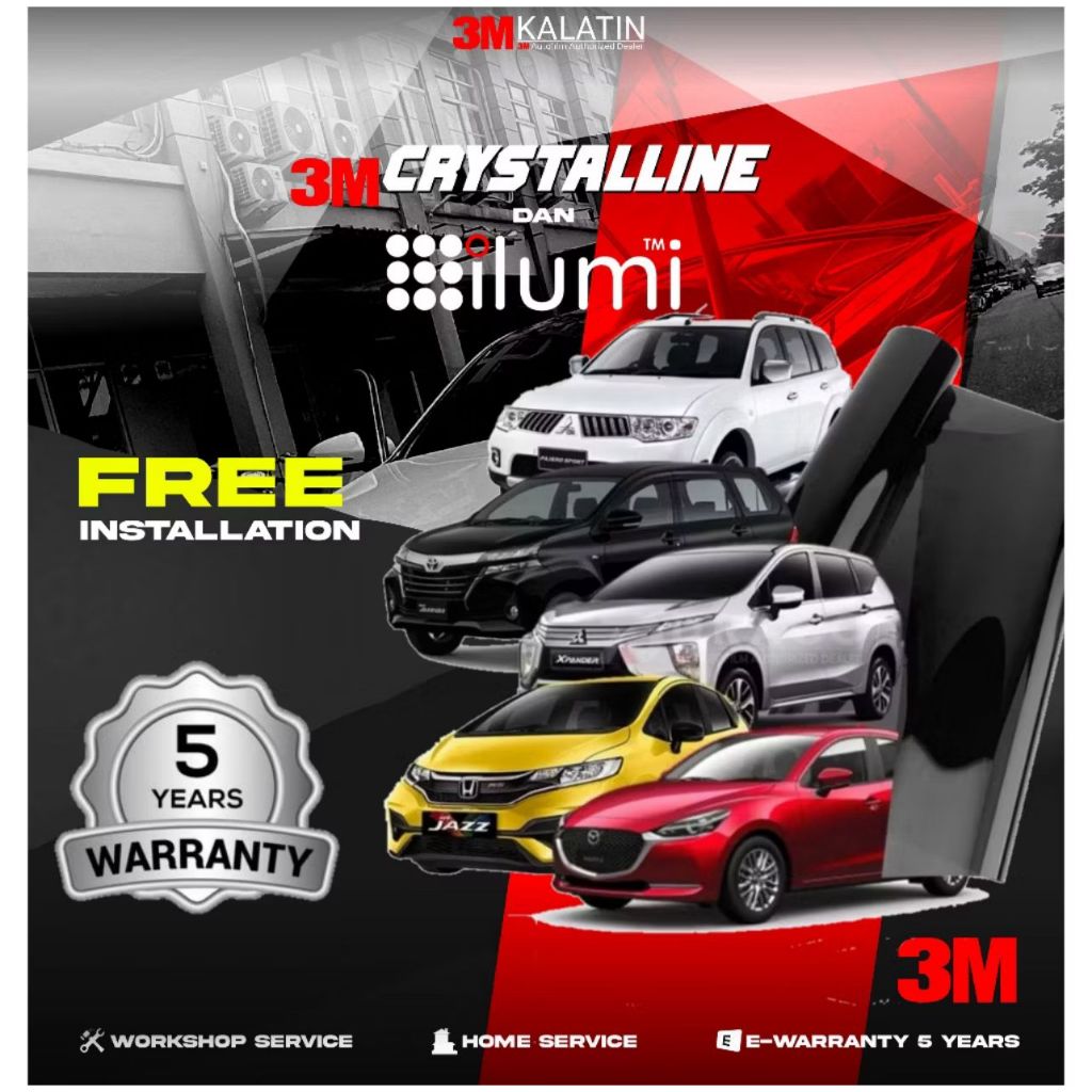 KACA FILM 3M CRYSTALLINE + ILUMI (LARGE 2)