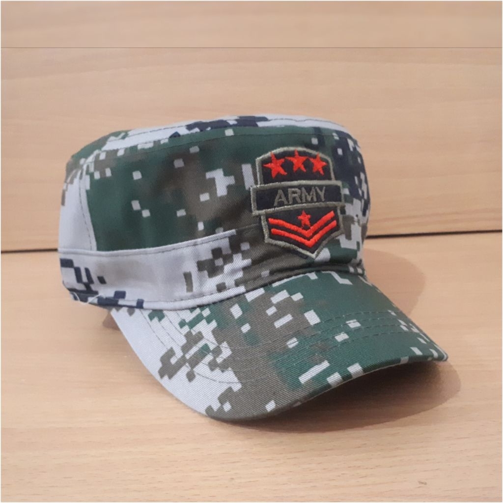 Topi Pria Tactical Topi Loreng Army