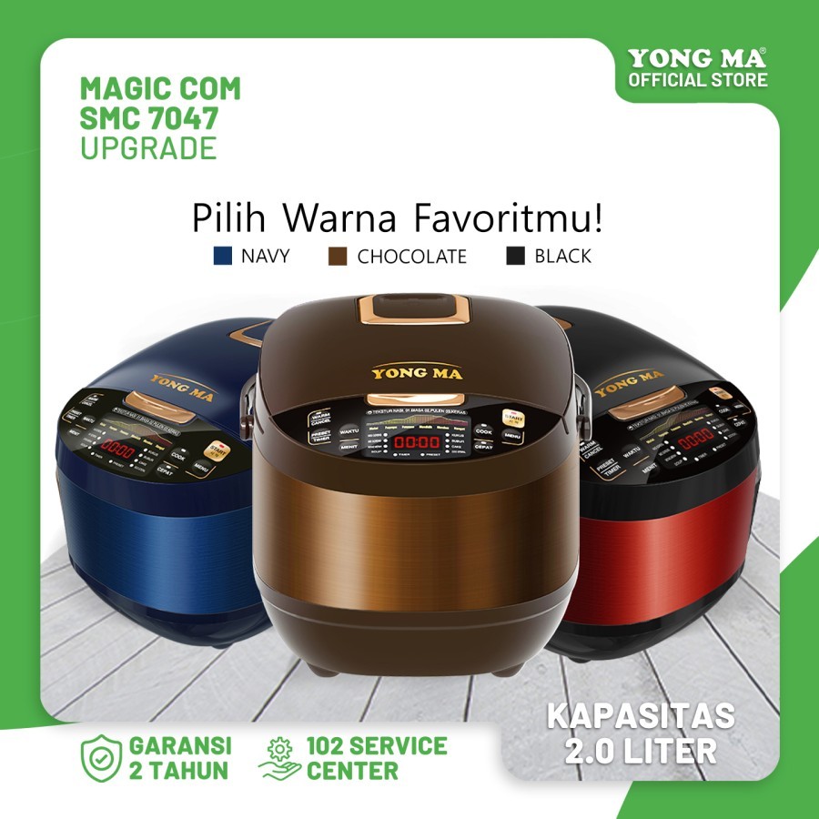 MAGIC COM YONGMA DIGITAL 2 LITER SMC7047 - RICE COOKER YONGMA DIGITAL SMC7047