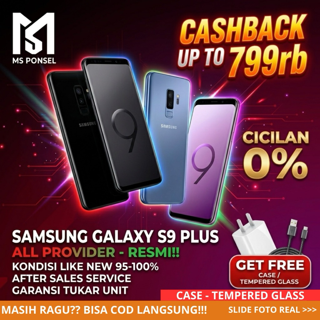 Samsung Galaxy S9 Plus 6/128GB Ex Resmi SEIN Original | S9 64GB Second