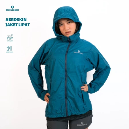 Greenforest Aeroskin Jaket Lipat Running Pria dan Wanita - Jaket Lipat Windrproof