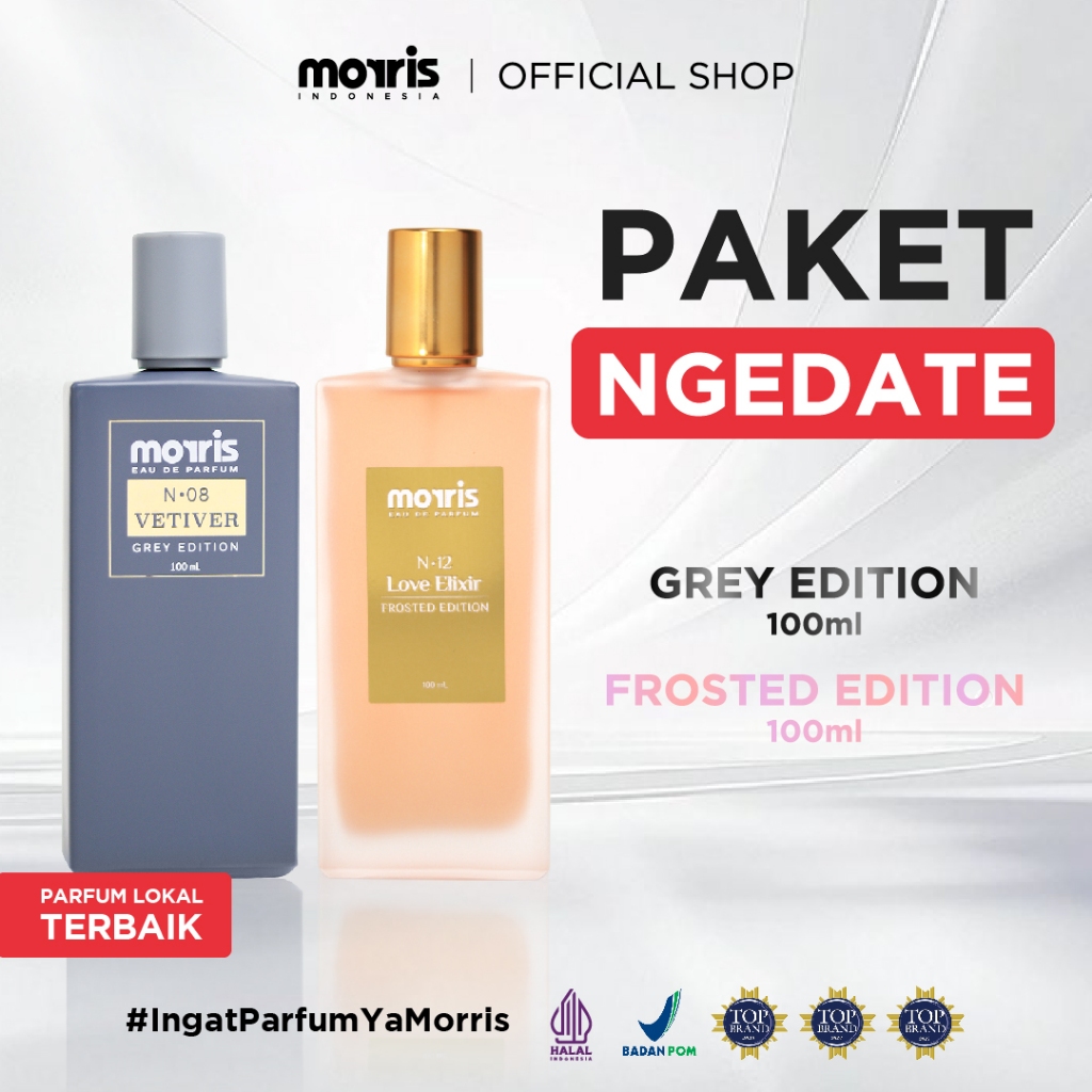 Morris Paket Ngedate Romantis – Grey & Frosted Edition 100ml