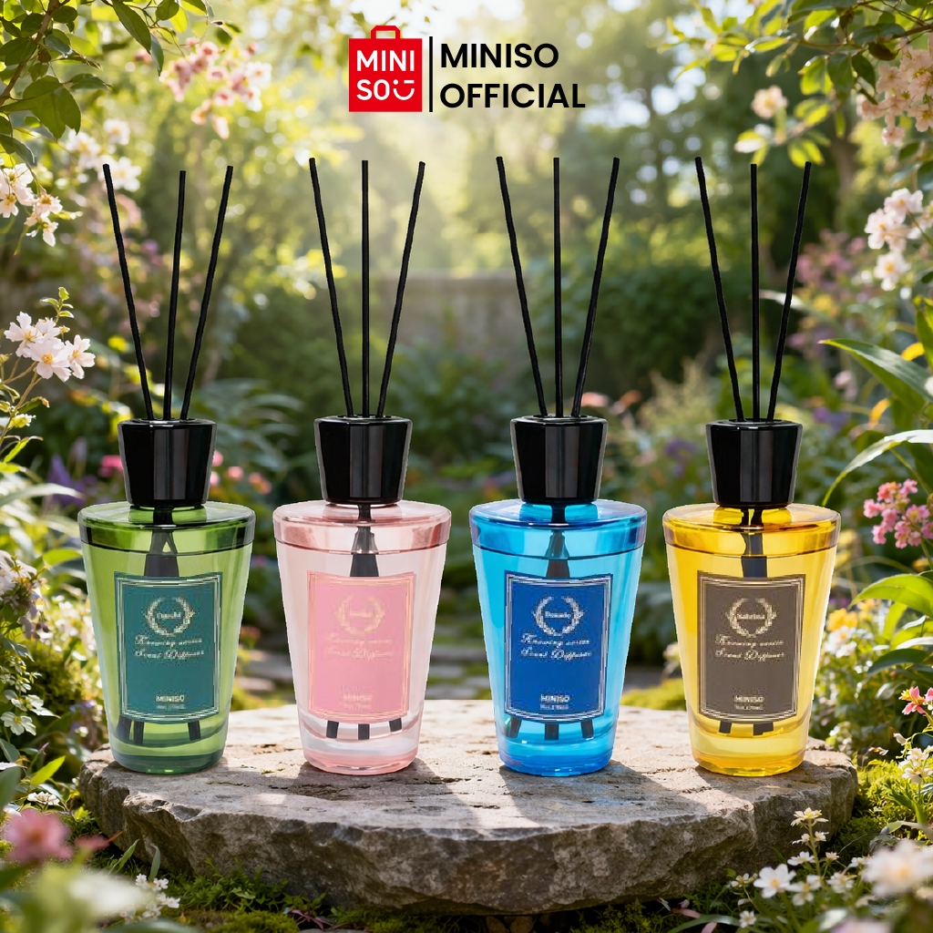 Miniso Reed Diffuser 170ml Diffuser Aromatherapy Pengharum Pewangi Ruangan