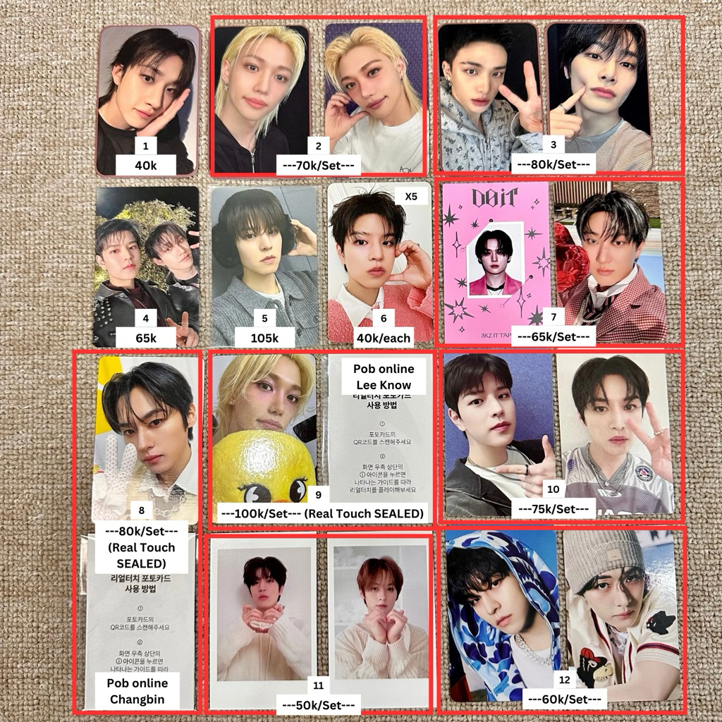 [READY] STRAY KIDS PHOTOCARD SEUNGMIN LEE KNOW BANGCHAN FELIX HYUNJIN I.N CHANGBIN DOMINATE EXPERIEN