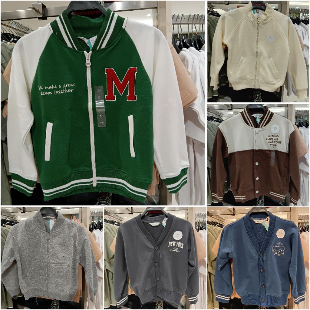 NEW ARRIVAL Jaket zipper anak laki-laki usia 3-7 tahun LITTLE M