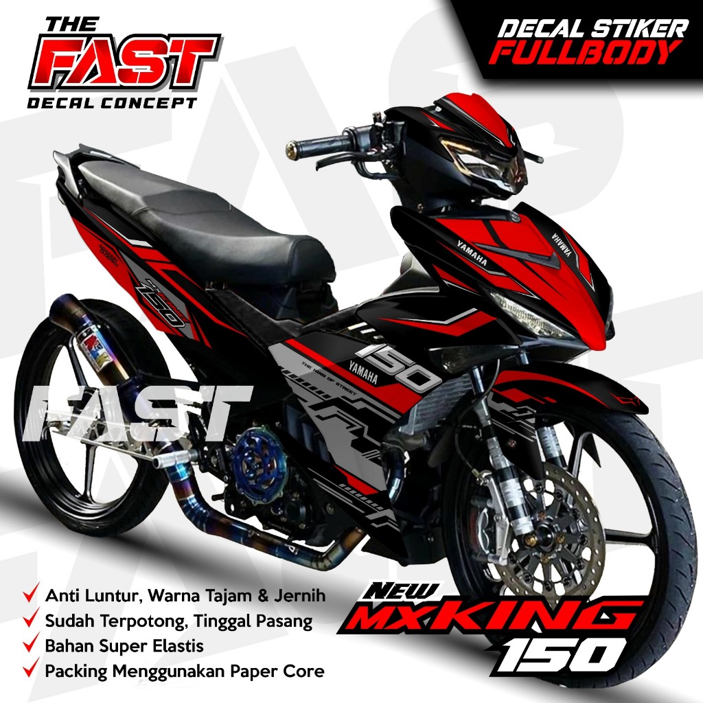 BISA COD decal stiker Mx King New stiker decal variasi motor mx king new150 full body stiker motor M