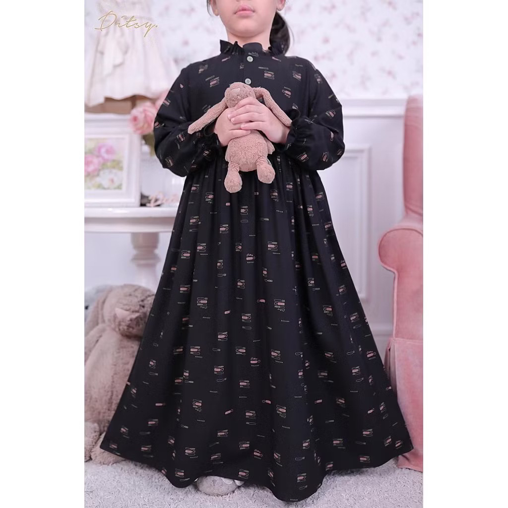 [SIAP KIRIM] LITTLE NILAN SABLE BLACK SIZE 2 3 4 BY DITSY EDISI MARET 2026