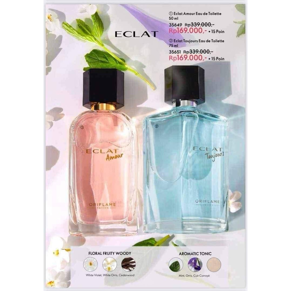 Parfum couple Eclat Toujours and amour eau de toilette Oriflame