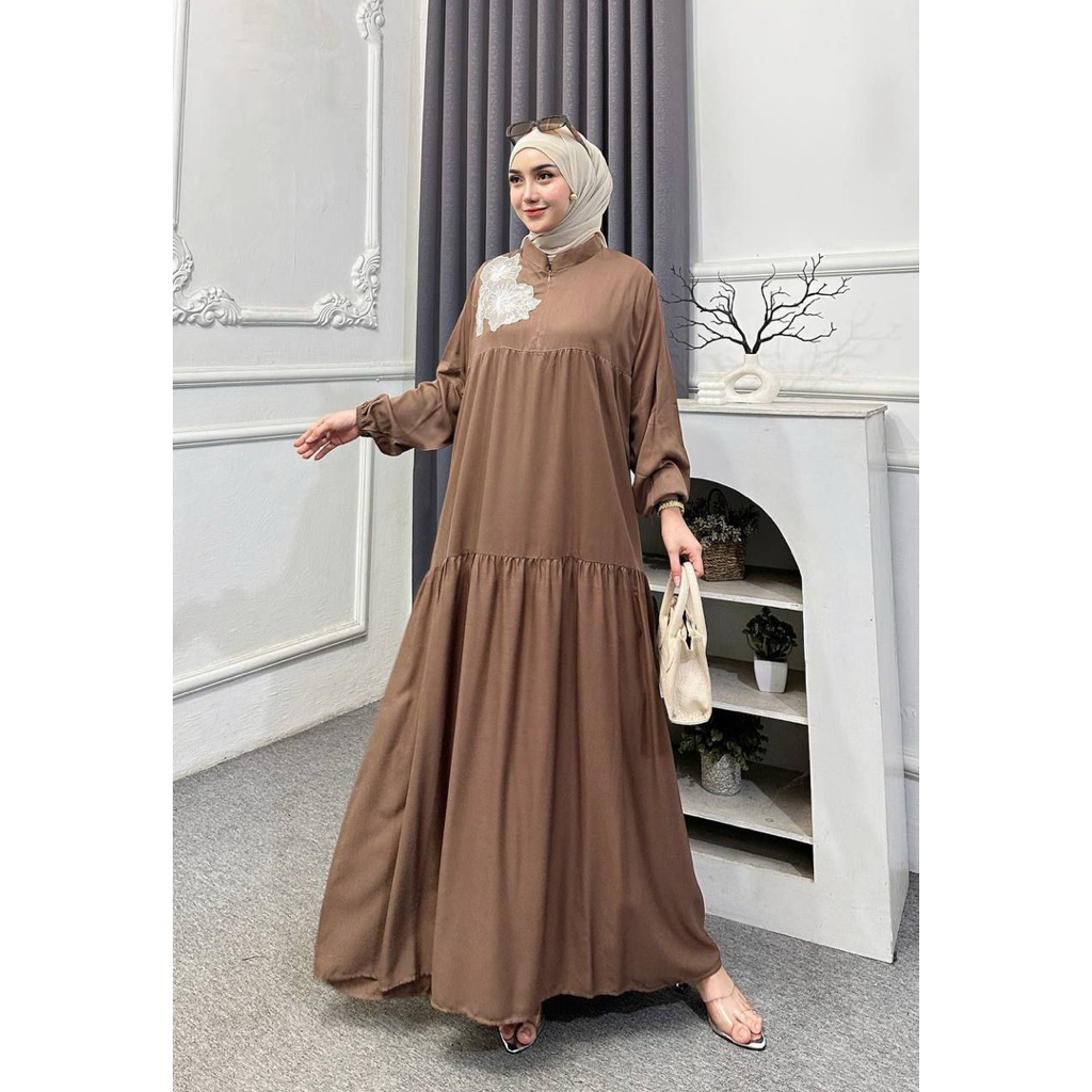 Karina Gamis Ld 120cm Bahan Rayon Twill Busui Friendly