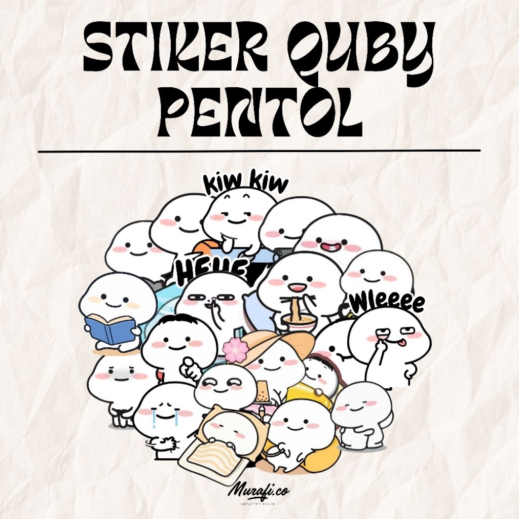Stiker Quby Pentol