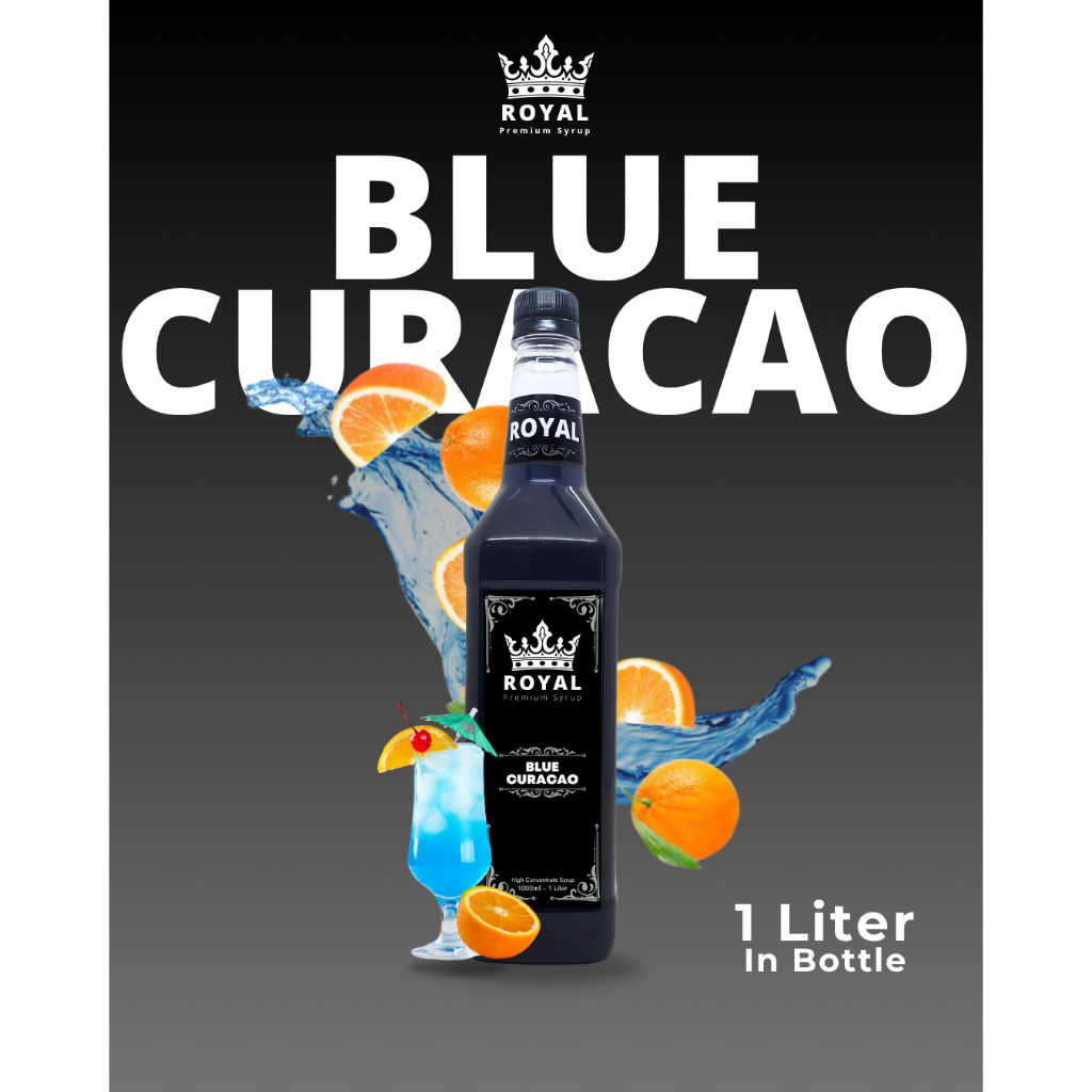 Syrup ROYAL Blue Curacao - Premium Syrup - 1L